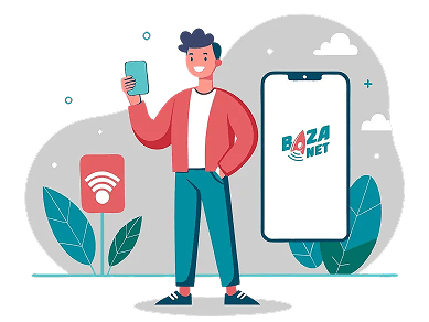 Пользователь приложения Baza.net